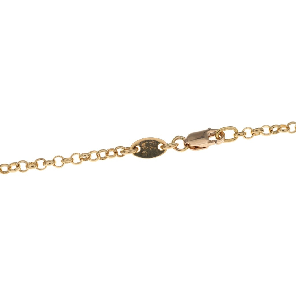 CHROME HEARTS(クロムハーツ) 22K SAFETY PIN NECKLACE R16 1EMRLD