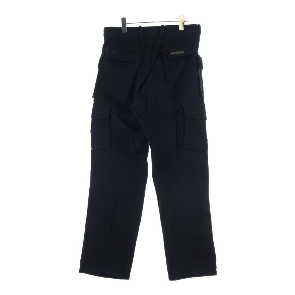 CHROME HEARTS(クロムハーツ) FLEURKNEE FATIGUE PANTS フレアニー ファティーグ カーゴパンツ ブラック/シルバー