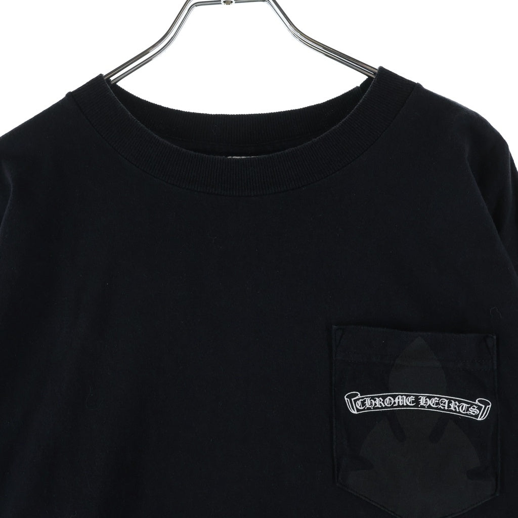 CHROME HEARTS(クロムハーツ) OLD CH L/S T-SHIRT オールド バックスクロールプリント アーム総柄 長袖Tシャツ ロンT ブラック