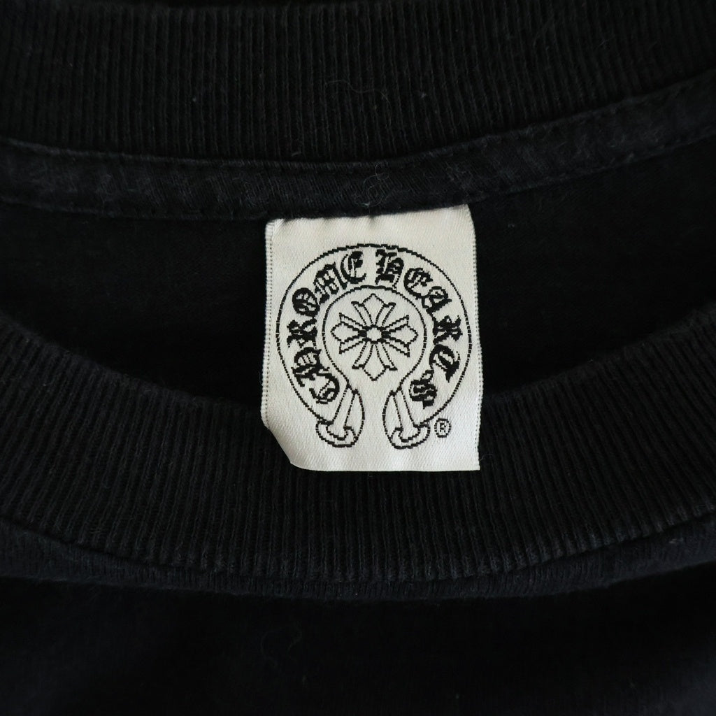 CHROME HEARTS(クロムハーツ) OLD CH L/S T-SHIRT オールド バックスクロールプリント アーム総柄 長袖Tシャツ ロンT ブラック