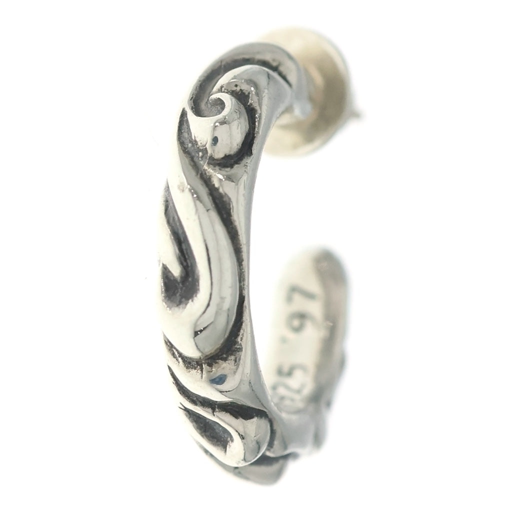 CHROME HEARTS(クロムハーツ) HOOP SCROOL スクロール フープピアス シルバー BCA102