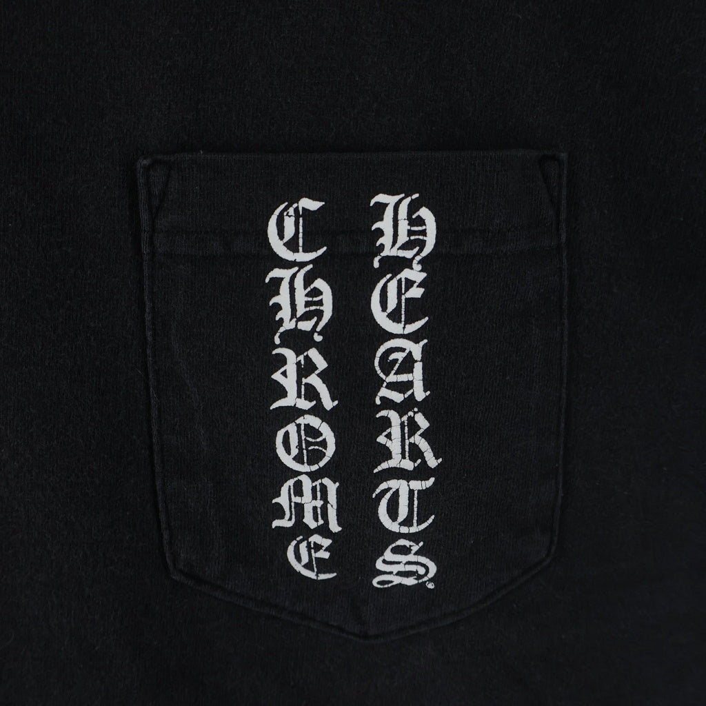 CHROME HEARTS(クロムハーツ) T-BAR STAR LOGO ティーバー スタ ロゴプリント 半袖Tシャツ カットソー ブラック