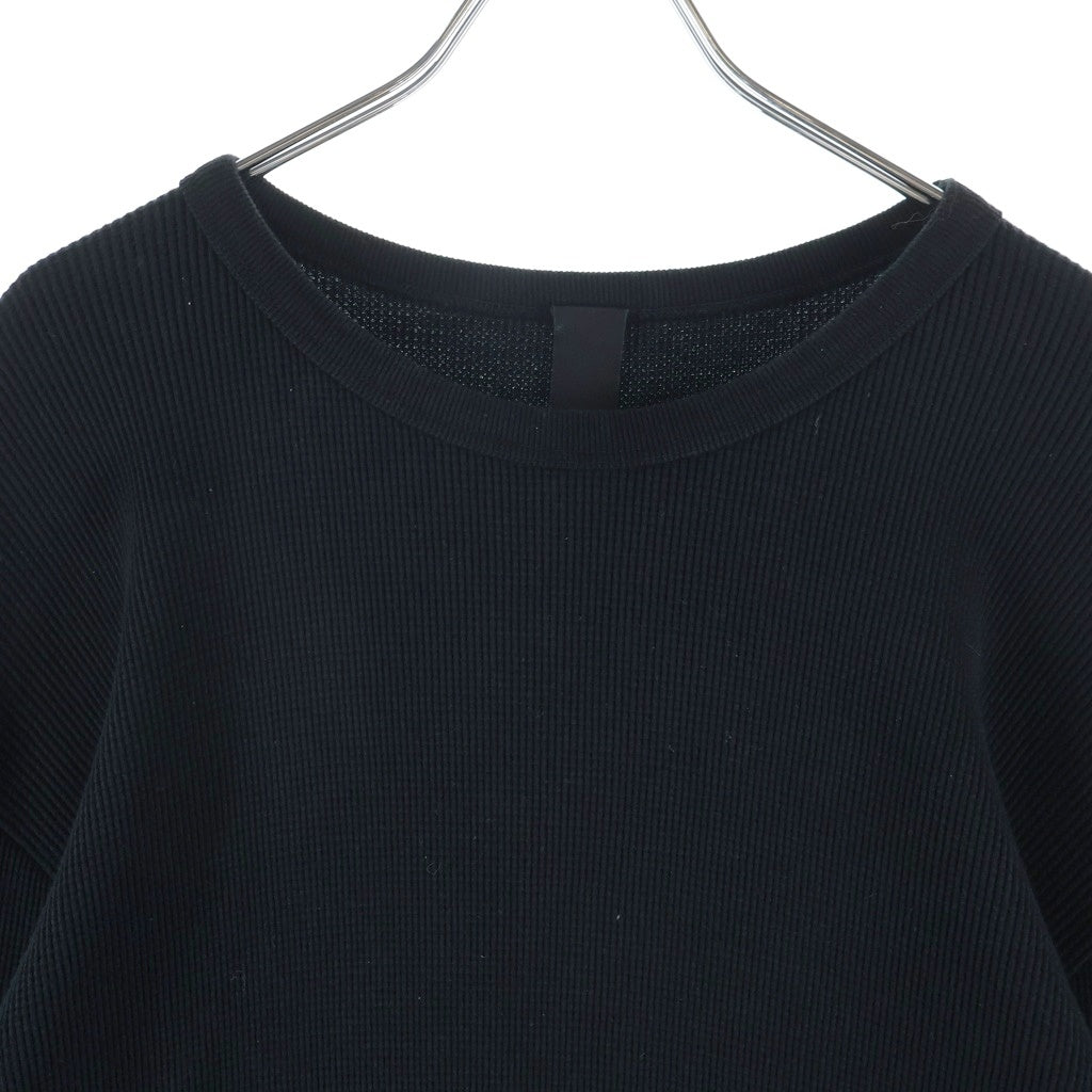 CHROME HEARTS(クロムハーツ) Y NOT クロスパッチ付きコットン長袖カットソー 長袖Tシャツ ブラック