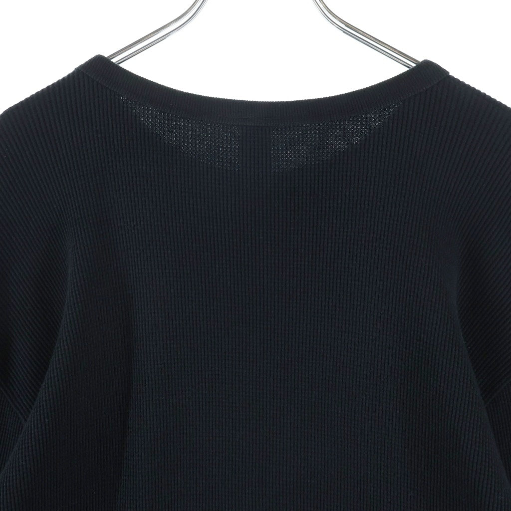 CHROME HEARTS(クロムハーツ) Y NOT クロスパッチ付きコットン長袖カットソー 長袖Tシャツ ブラック
