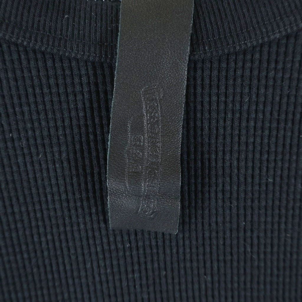 CHROME HEARTS(クロムハーツ) Y NOT クロスパッチ付きコットン長袖カットソー 長袖Tシャツ ブラック