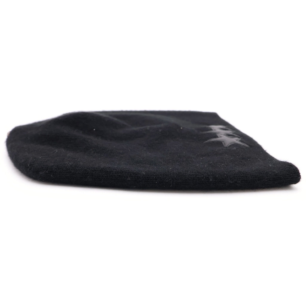CHROME HEARTS(クロムハーツ) BEANIE スターパッチ クロスボール カシミヤ ニット帽 ブラック