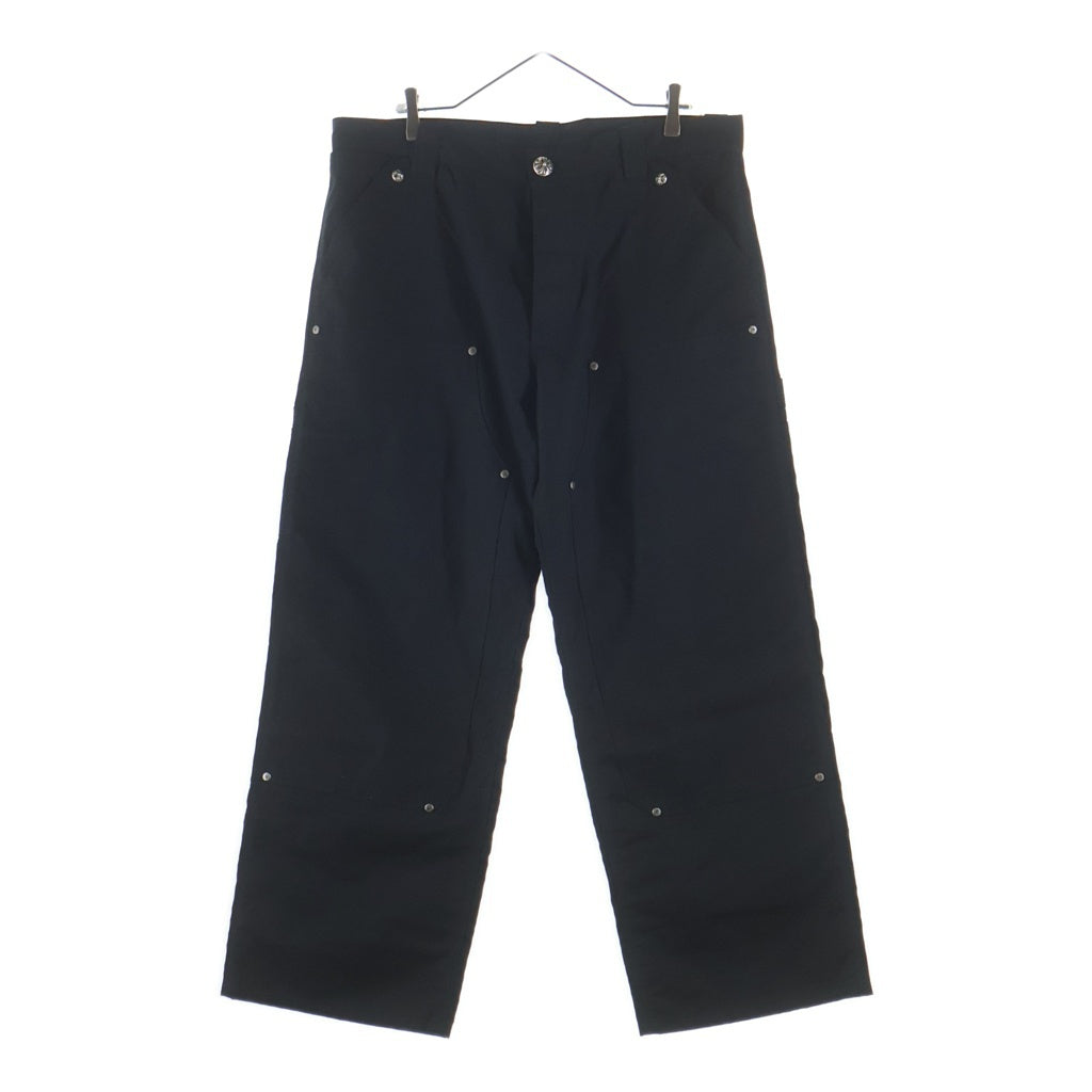 CHROME HEARTS(クロムハーツ) Oil CARPENTER DOUBLE KNEE オイル カーペンターロングパンツ ブラック