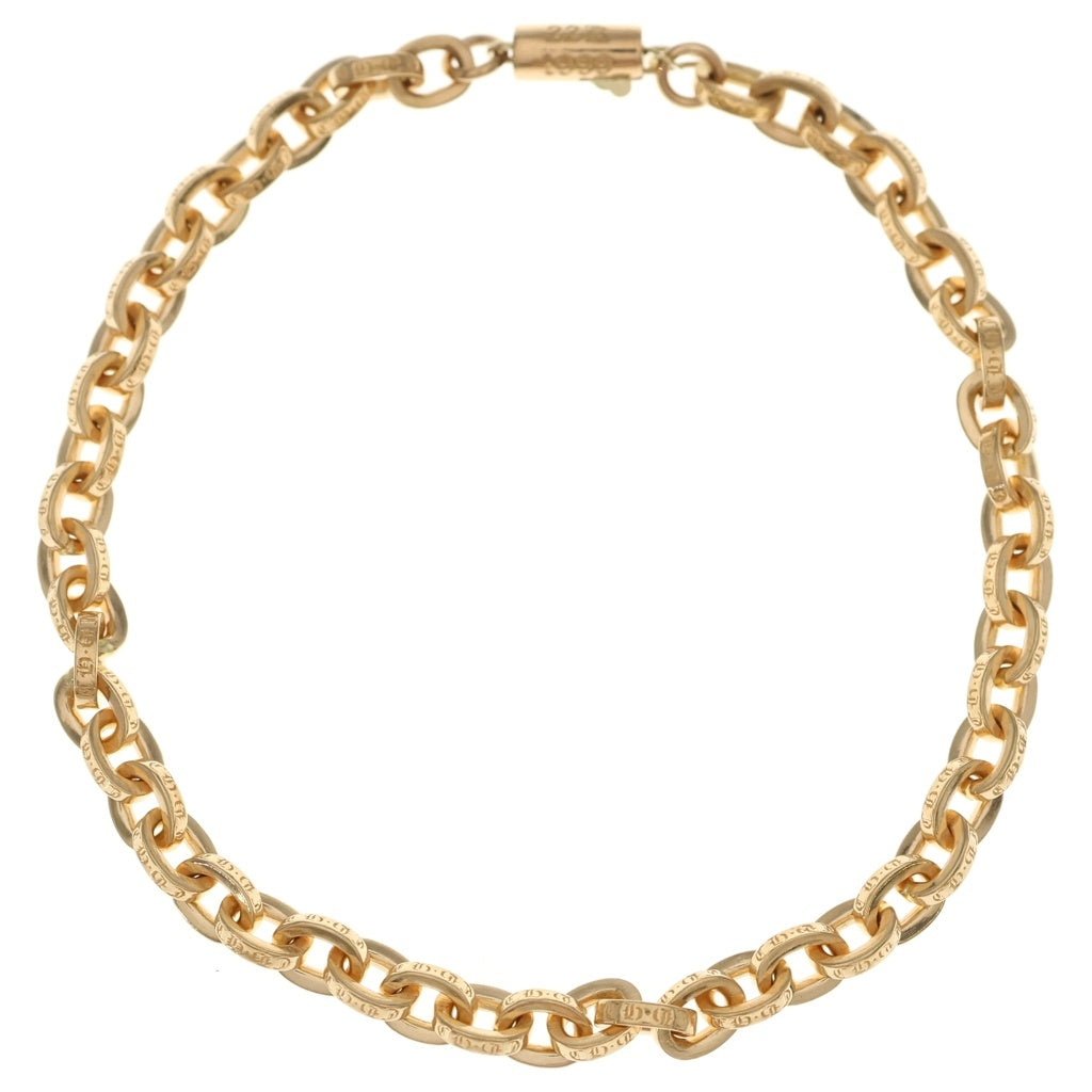 CHROME HEARTS(クロムハーツ) 22K PAPER CHAIN ペーパーチェーン ブレスレット ゴールド BCA025