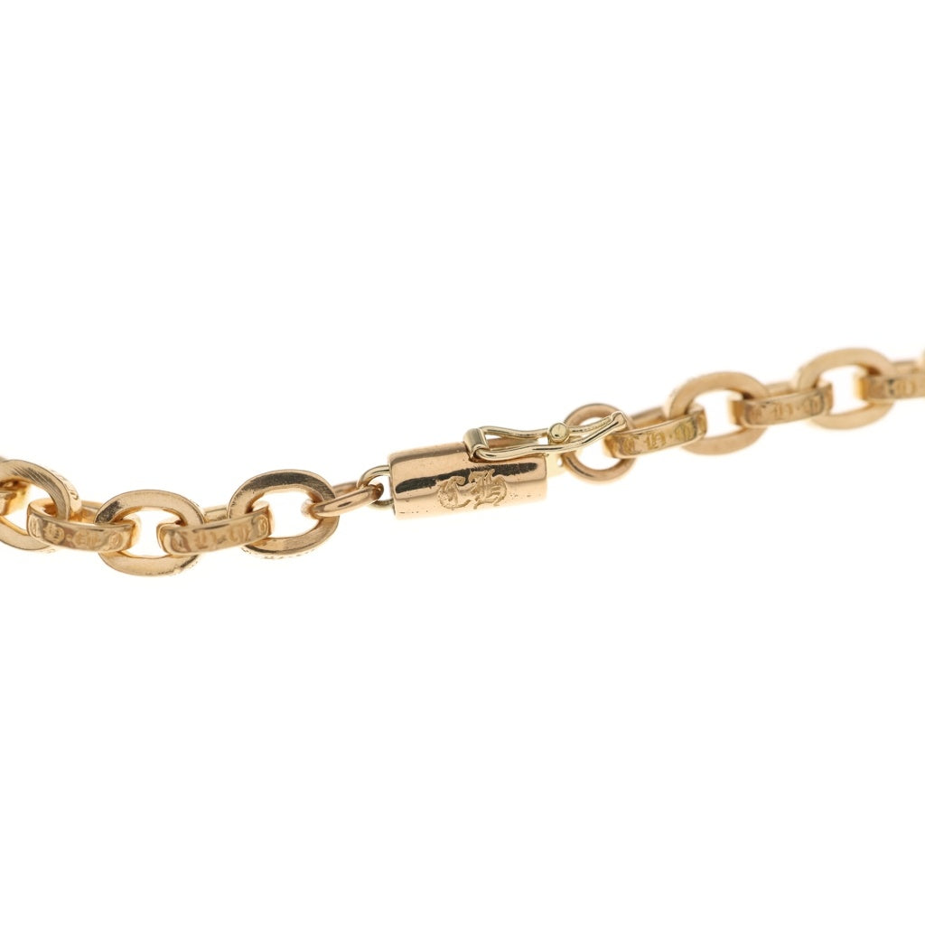 CHROME HEARTS(クロムハーツ) 22K PAPER CHAIN ペーパーチェーン ブレスレット ゴールド BCA025