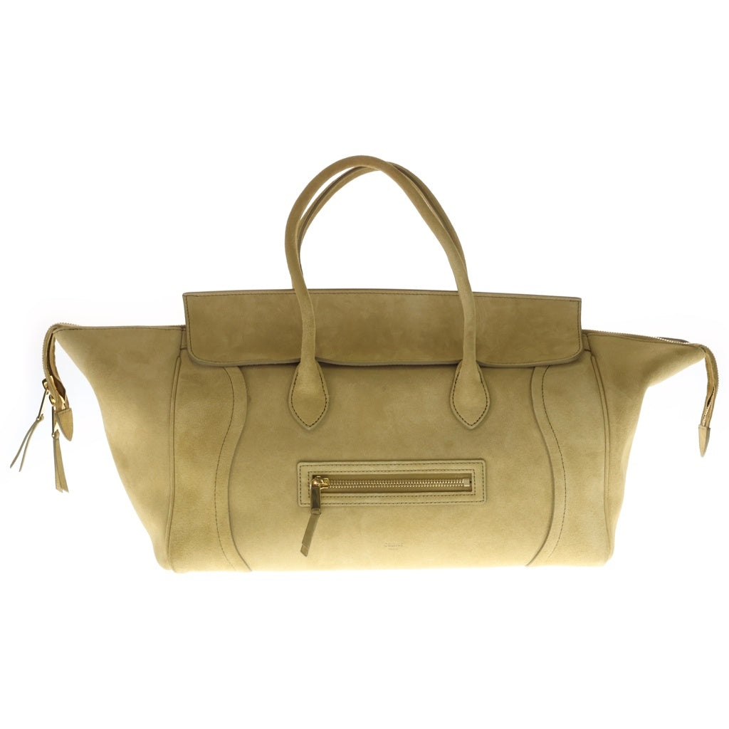 CELINE(セリーヌ) LUGGAGE ラゲージ スエードカーフスキン ハンドバッグ ショルダーバッグ レディース