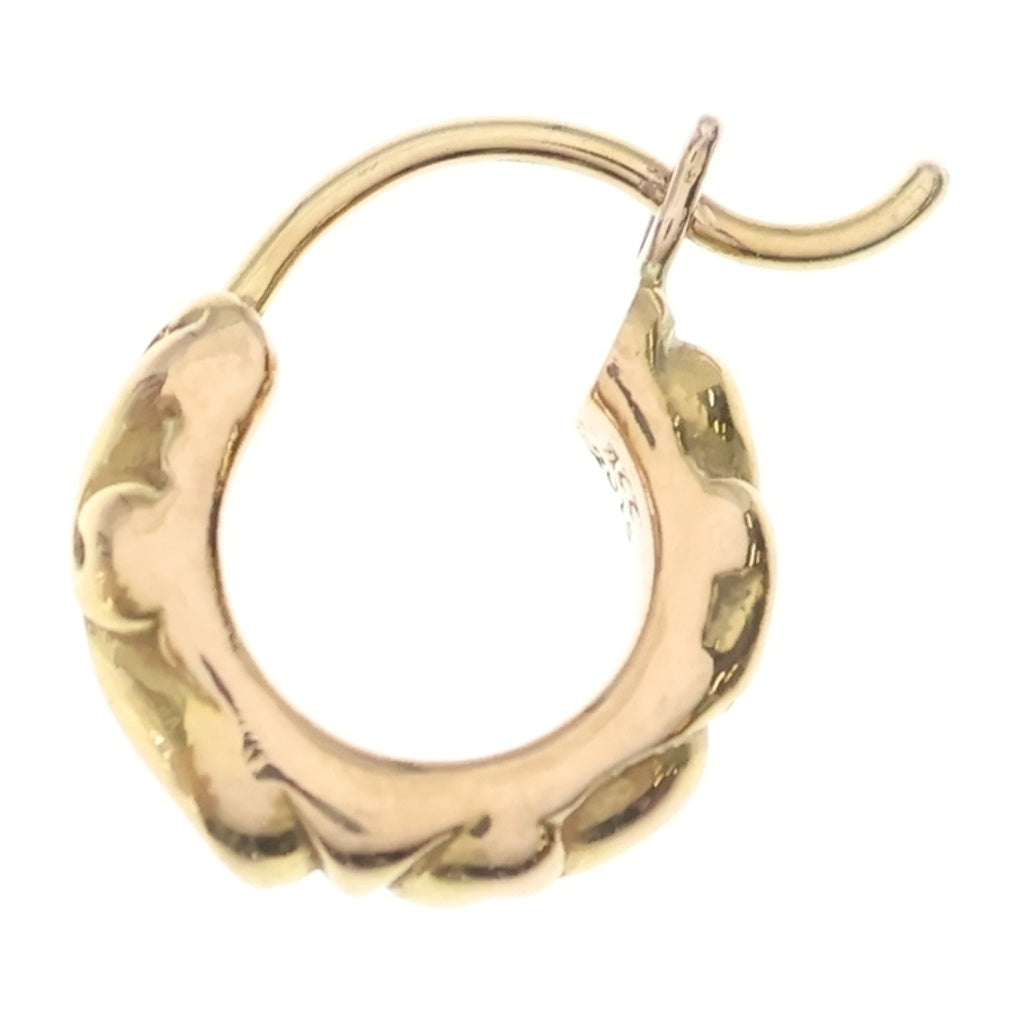 CHROME HEARTS(クロムハーツ) 22K TNY HOOP SCRL 22Kタイニースクロールフープ ゴールドピアス