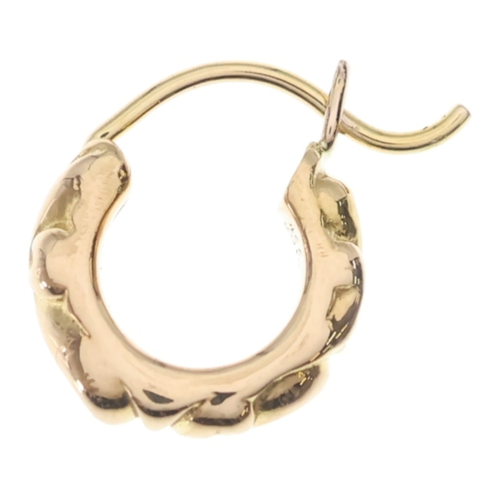CHROME HEARTS(クロムハーツ) 22K TNY HOOP SCRL 22Kタイニースクロールフープ ゴールドピアス