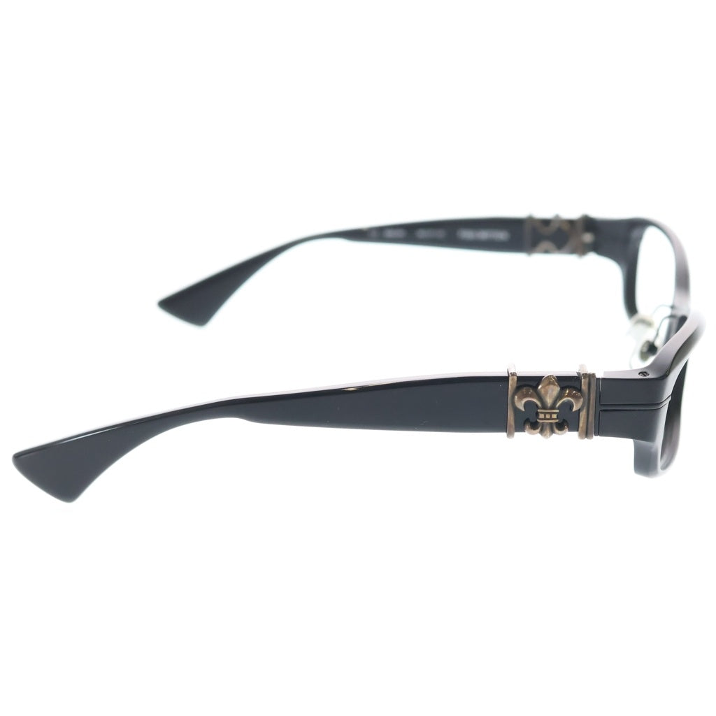 CHROME HEARTS(クロムハーツ) FISH MITTEN クリアレンズ メガネ 眼鏡 アイウェア ブラック/シルバー