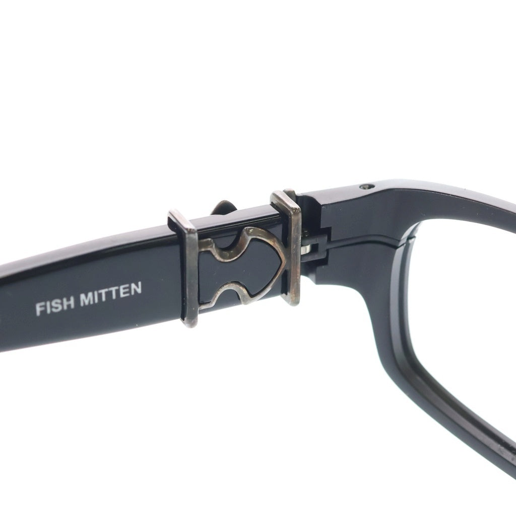 CHROME HEARTS(クロムハーツ) FISH MITTEN クリアレンズ メガネ 眼鏡 アイウェア ブラック/シルバー