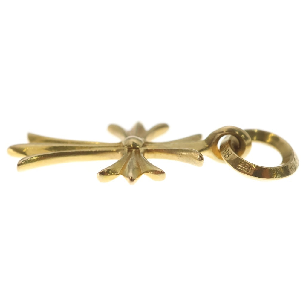 CHROME HEARTS(クロムハーツ) 22K TINY CH CROSS タイニーCHクロス ペンダントトップ ゴールド BCA051