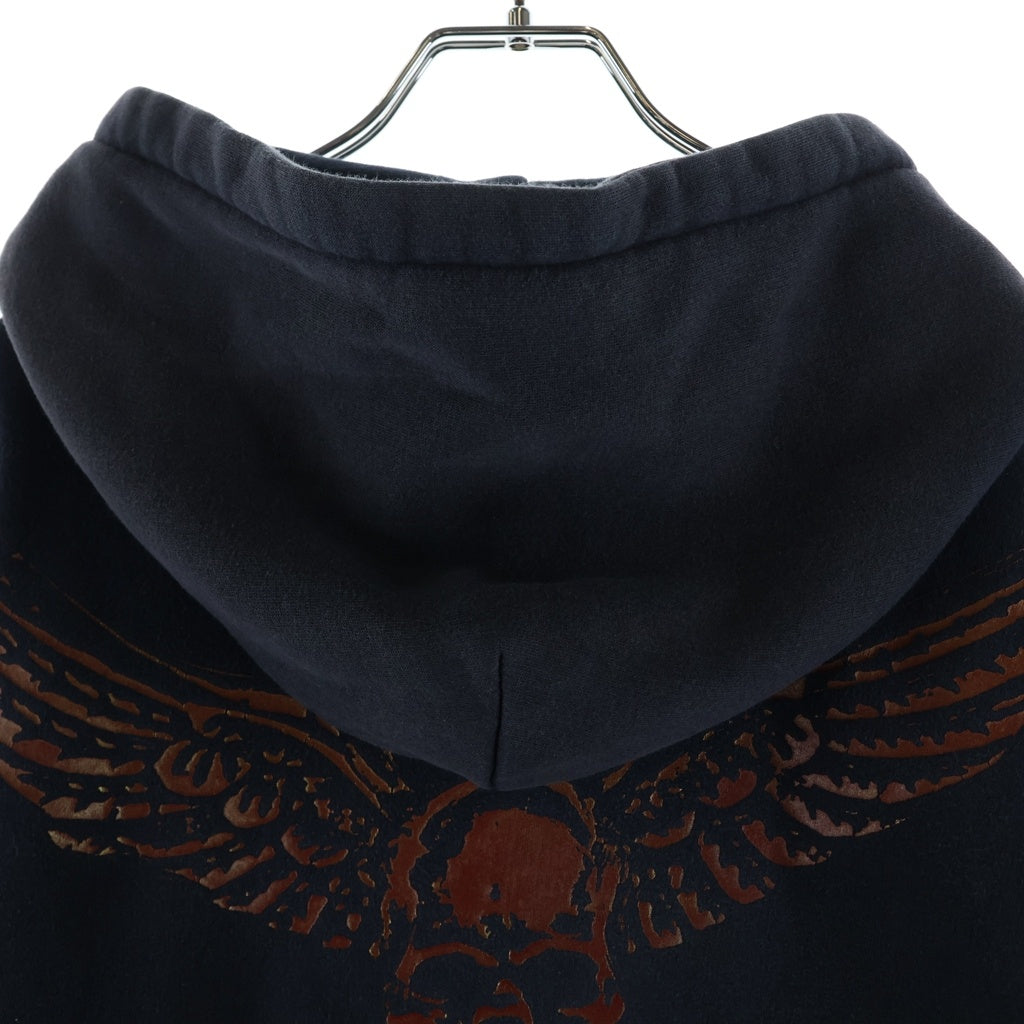 CHROME HEARTS(クロムハーツ) FOTI MAHALIA OLD オールド 裏地サーマル フォティ マハリア プリント ダガージップ ジップアップパーカー ブラック