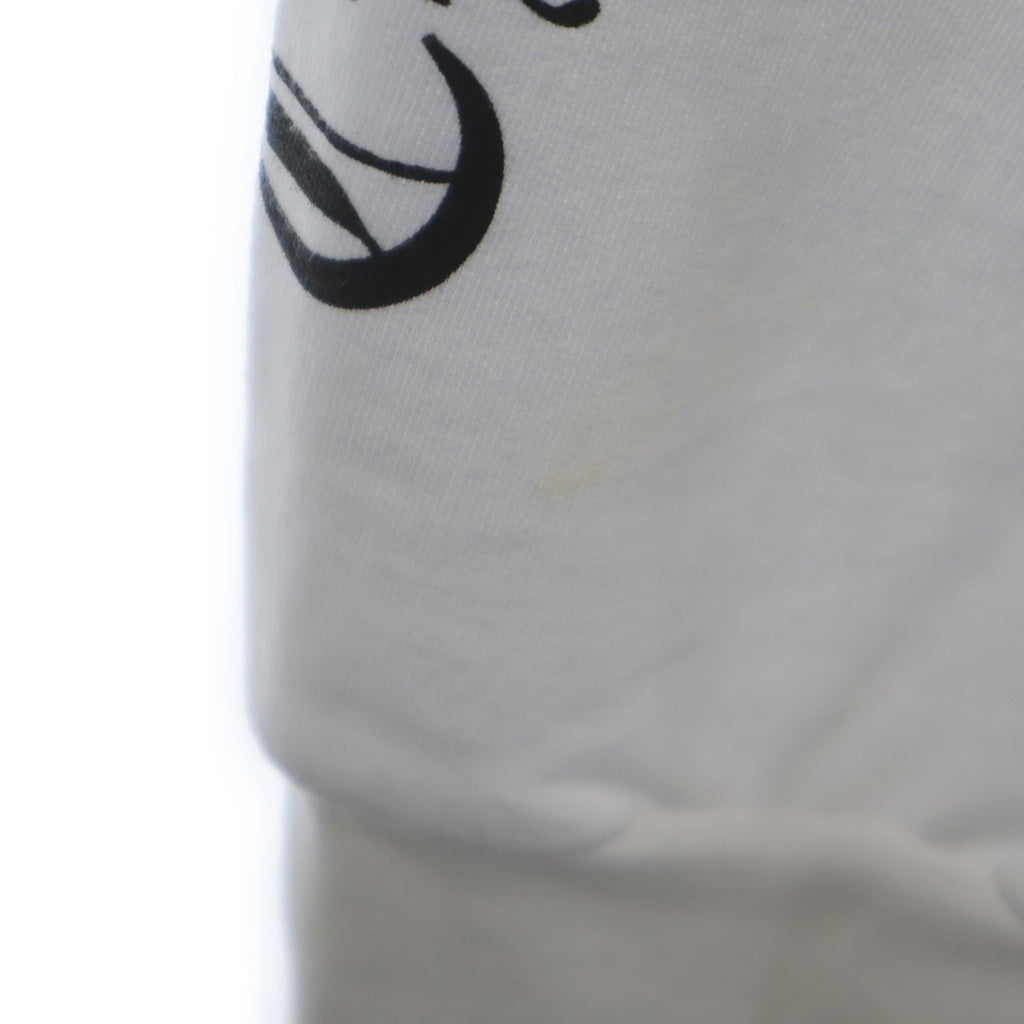 CHROME HEARTS(クロムハーツ) SWTSHRT HD ZIP バックスクロールラベルプリント ジップアップパーカー フーディー ホワイト