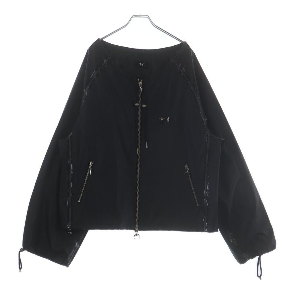THUG CLUB(サグクラブ) Logo Detail Zip Up Jacket TC26JK0202 ロゴ オーバーサイズジャケット ブラック