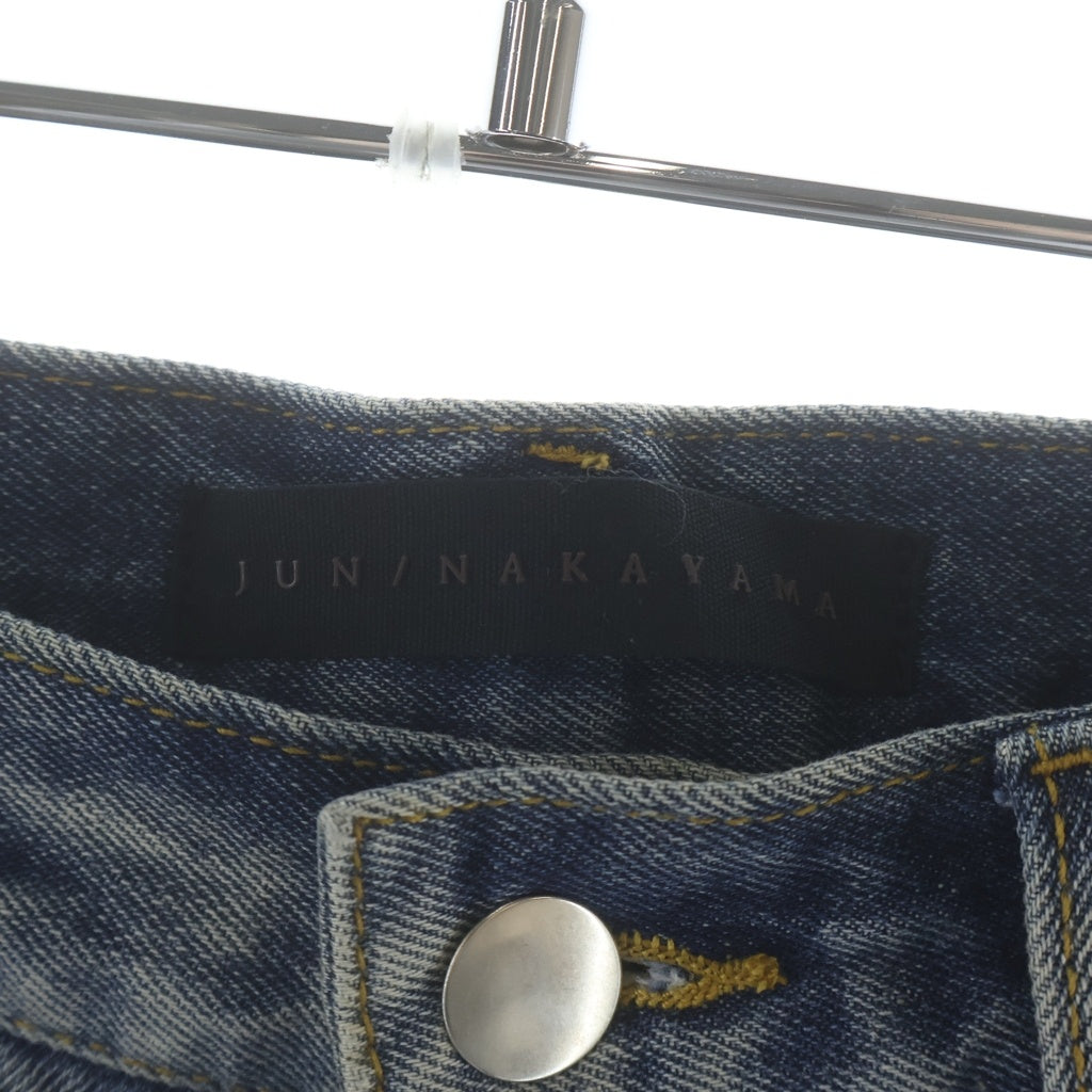 JUN / NAKAYAMA(ジュンナカヤマ) JN RIPPED DENIM SHORTS クラッシュショートデニムパンツ インディゴ