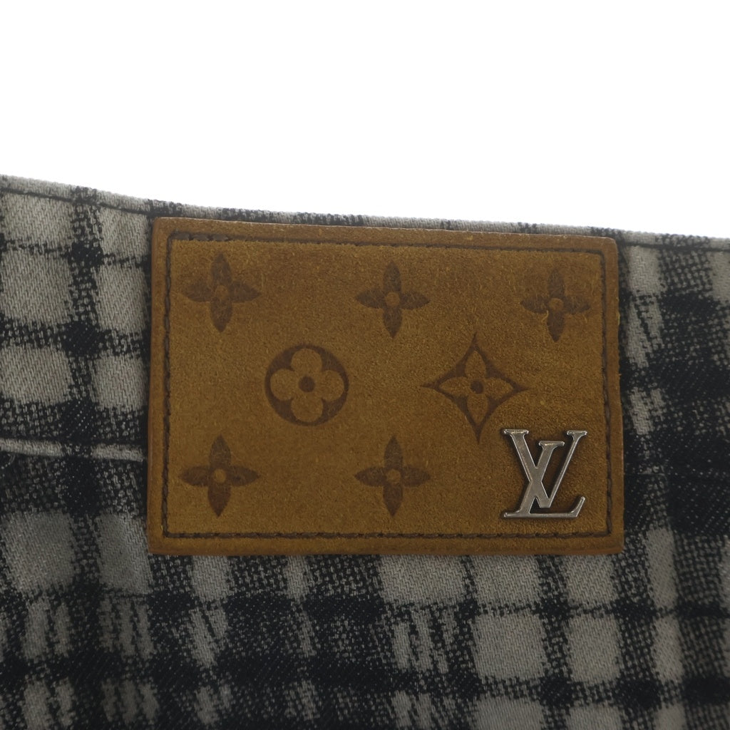 LOUIS VUITTON(ルイヴィトン) RM232 ARA HPD90W シグネチャーロゴチェック柄ハーフパンツ