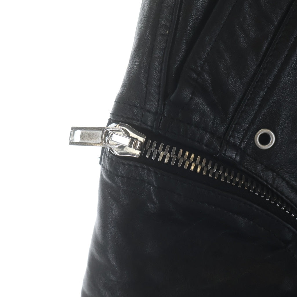 Rick Owens(リックオウエンス) Bauhaus Bela Leather Shorts RU02D6392-LBW バウハウス レザーショートパンツ ブラック