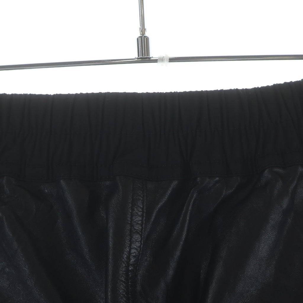 Rick Owens(リックオウエンス) Bauhaus Bela Leather Shorts RU02D6392-LBW バウハウス レザーショートパンツ ブラック