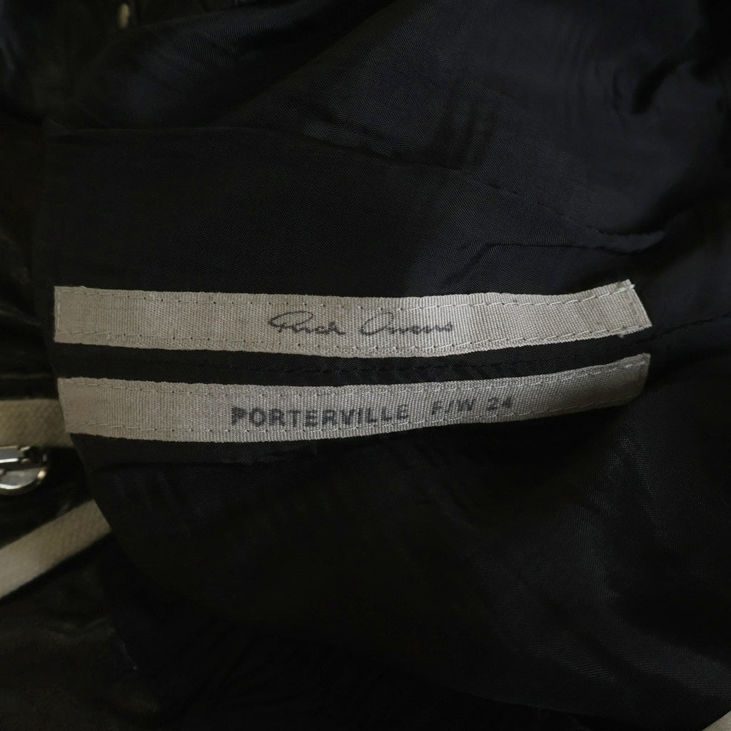 Rick Owens(リックオウエンス) Bauhaus Bela Leather Shorts RU02D6392-LBW バウハウス レザーショートパンツ ブラック