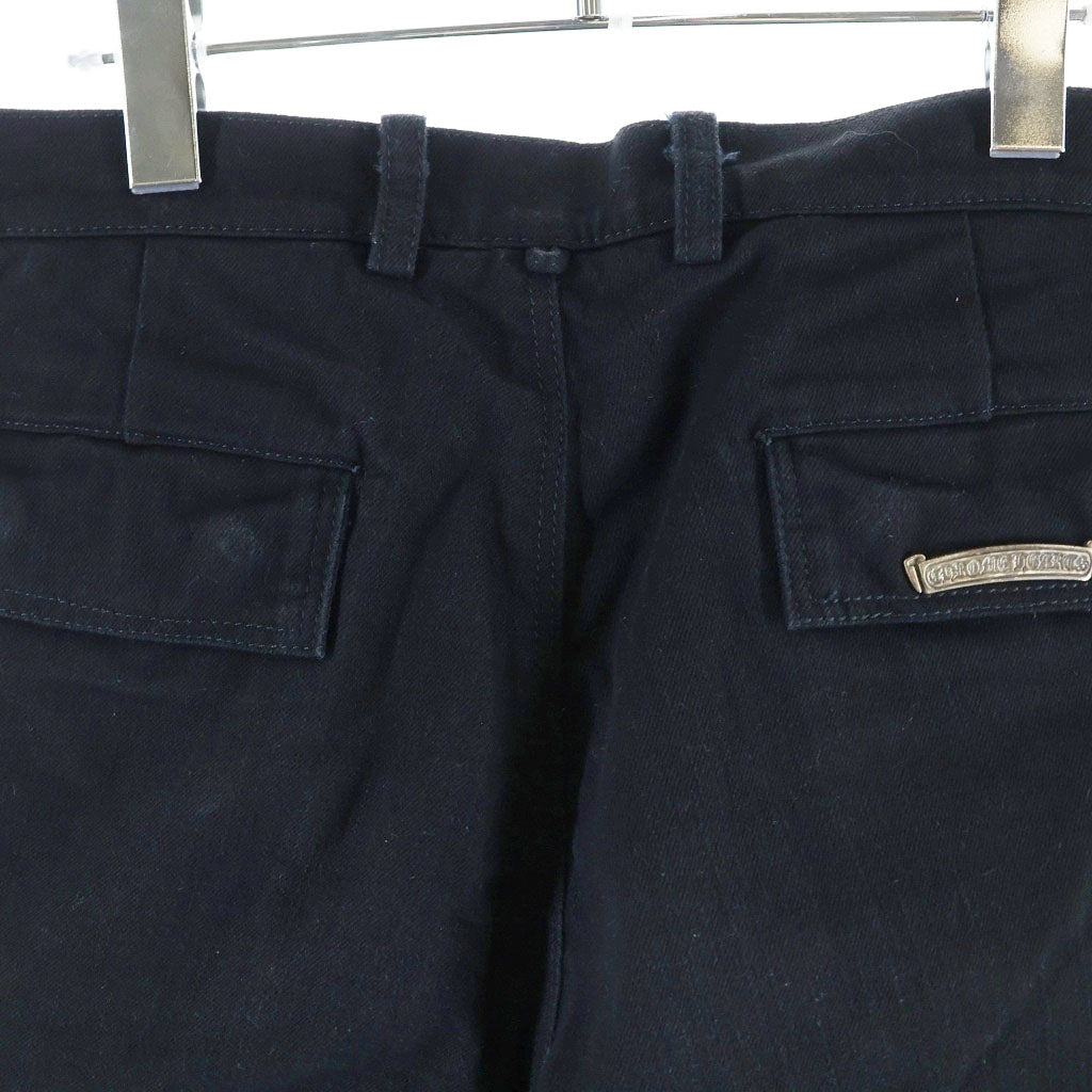 CHROME HEARTS(クロムハーツ) FATIGUE ファティーグ アーチロゴボタン カーゴハーフパンツ ブラック