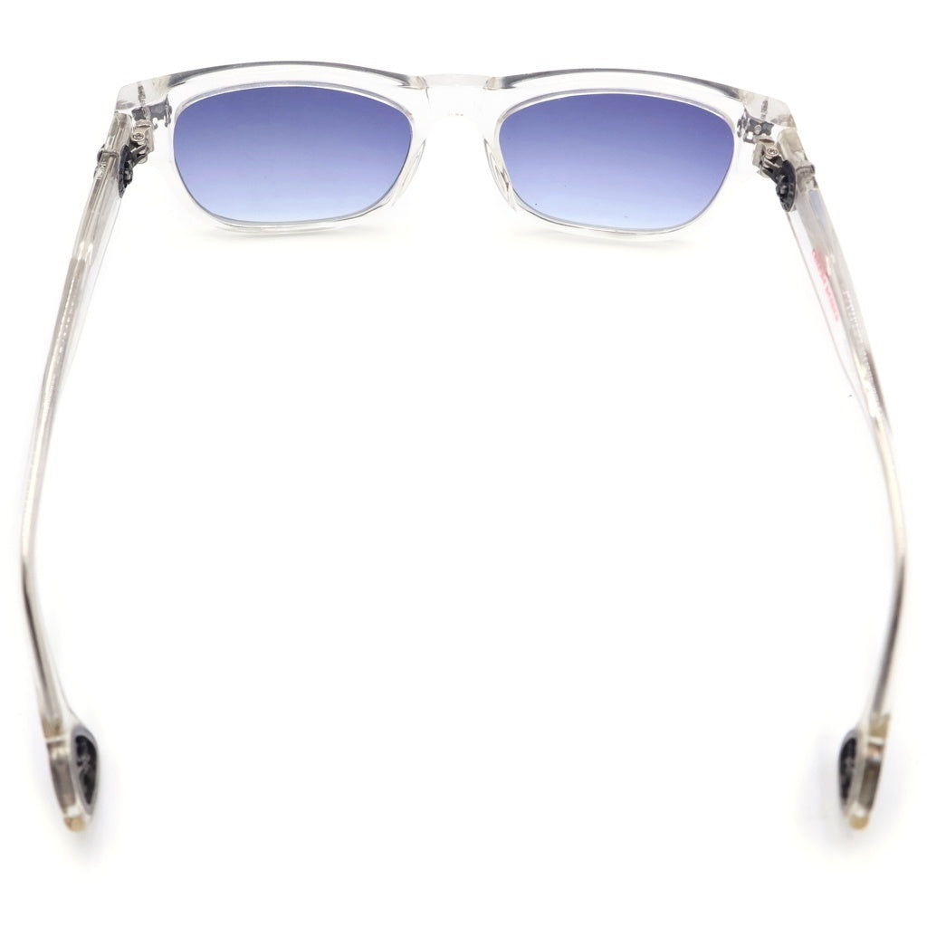 CHROME HEARTS(クロムハーツ) FILLED フィールド サイド フレアデザイン ウェリントン メガネ サングラス アイウェア ブラック/シルバー
