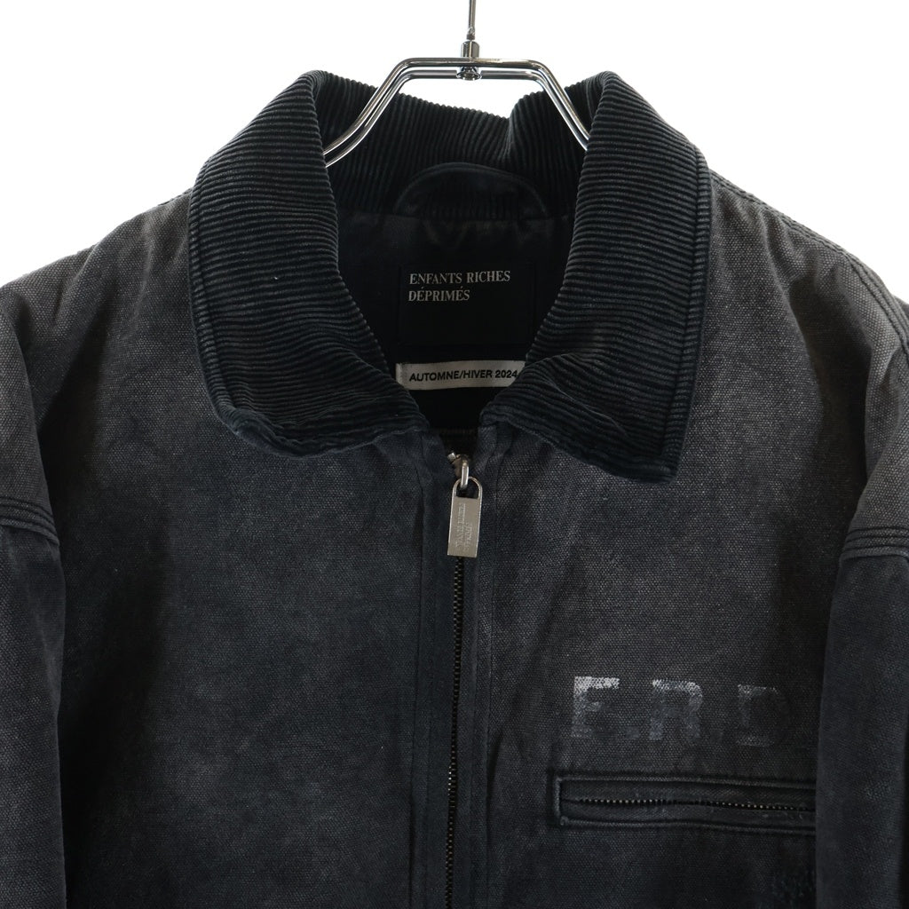 ENFANTS RICHES DEPRIMES(アンファンリッシュデプリメ) Blanket Lined Work Jacket ブランケット ダメージ加工ジャケット アウター グレー