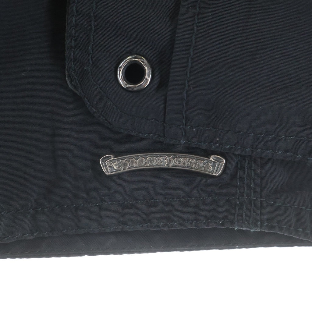 CHROME HEARTS(クロムハーツ) SWIM PANTS CRS BTN クロスボールボタン スクロールラベル付 ハーフパンツ ブラック