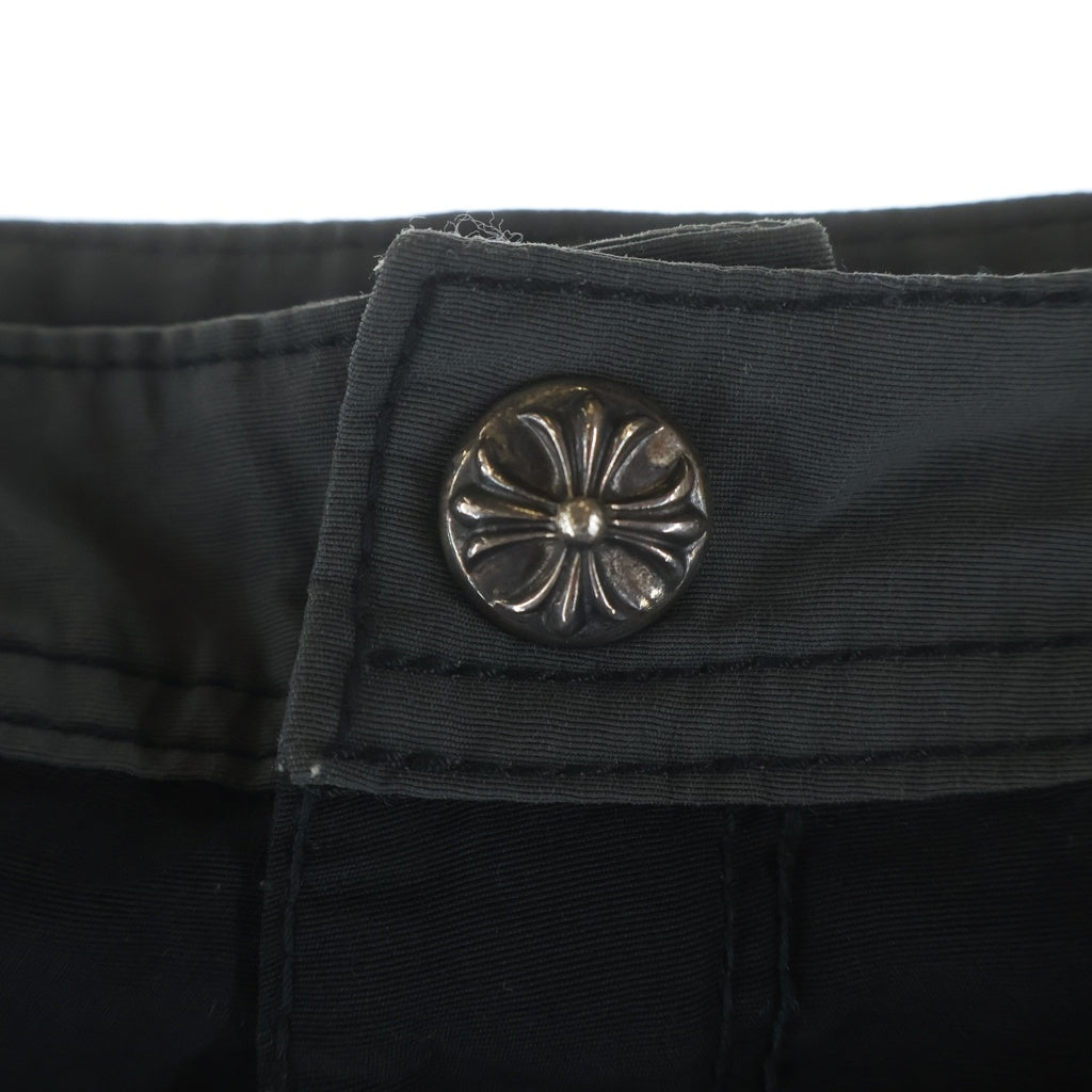 CHROME HEARTS(クロムハーツ) SWIM PANTS CRS BTN クロスボールボタン スクロールラベル付 ハーフパンツ ブラック