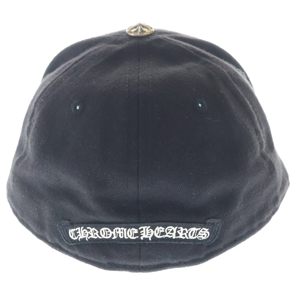 CHROME HEARTS(クロムハーツ) CH HATホースシュー刺繍 クロスボールベースボールキャップ ブラック