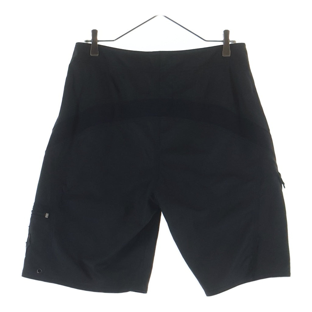 CHROME HEARTS(クロムハーツ) CHプラスパッチ付きレザーハーフパンツ ブラック