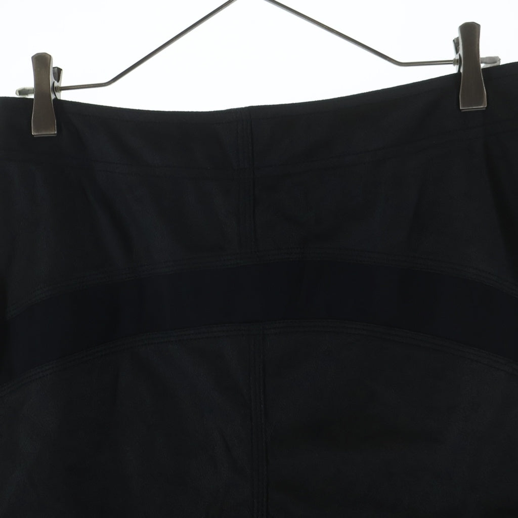 CHROME HEARTS(クロムハーツ) CHプラスパッチ付きレザーハーフパンツ ブラック