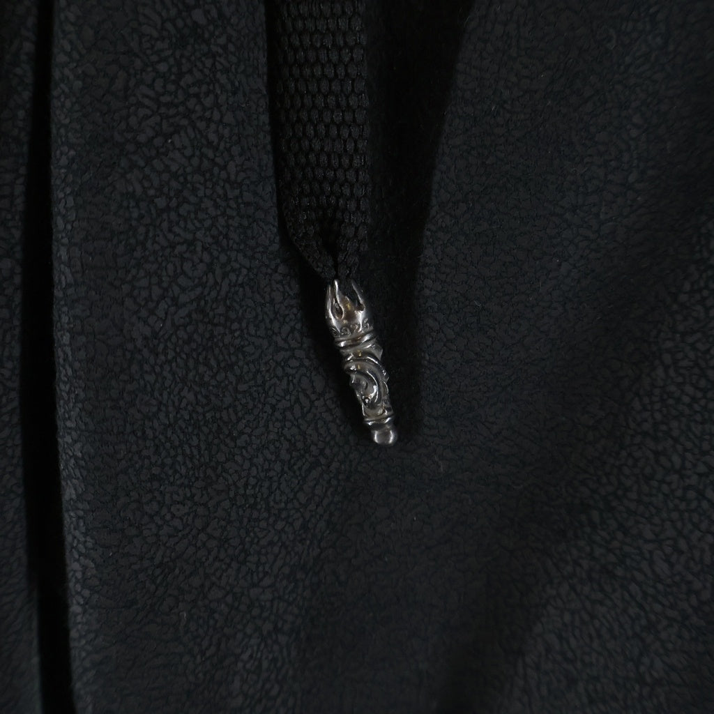 CHROME HEARTS(クロムハーツ) CHプラスパッチ付きレザーハーフパンツ ブラック