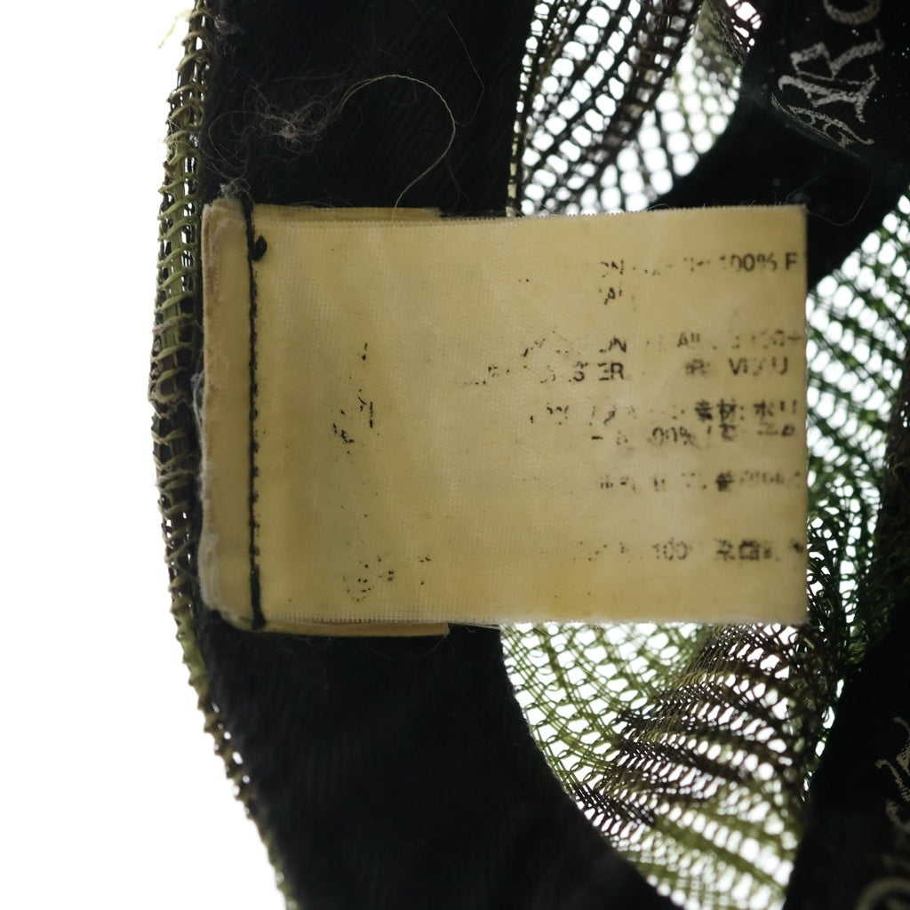 CHROME HEARTS(クロムハーツ) 3STAR PATCH TRUCKER CAP スターレザーパッチ スターボール付 カモフラ ベースボールキャップ 帽子 カーキ