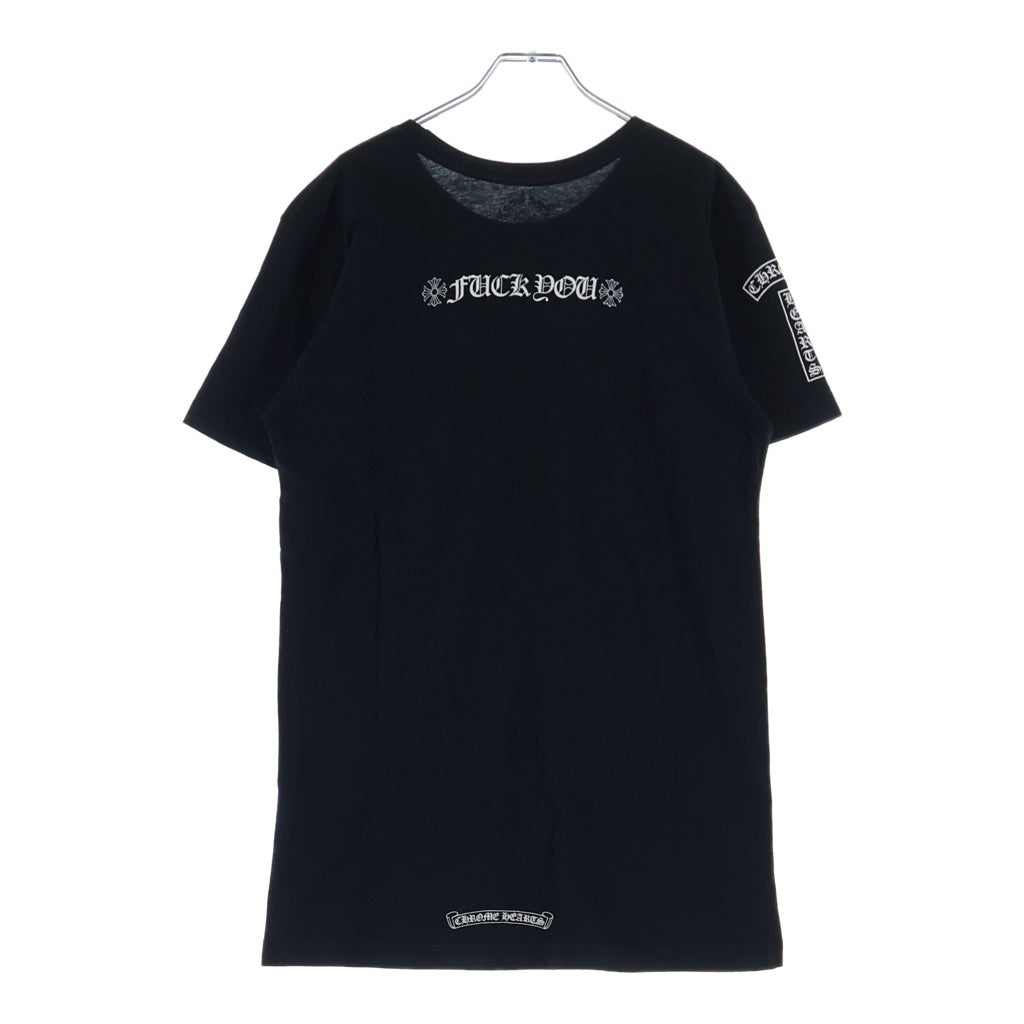 CHROME HEARTS(クロムハーツ) CH T-SHIRT ファックユープリント クルーネック 半袖Tシャツ カットソー ブラック