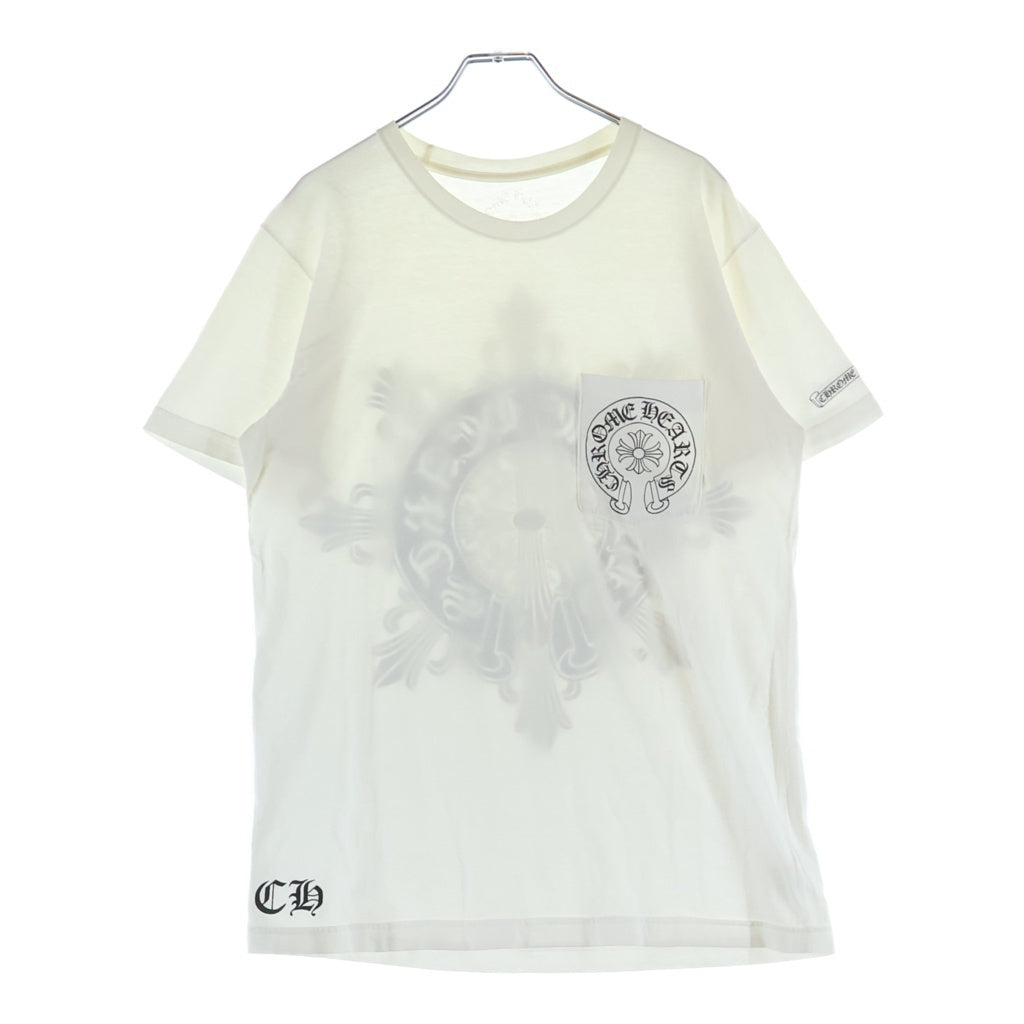 CHROME HEARTS(クロムハーツ) S/S TEE オールド バックフローラル ホースシュープリント 半袖Tシャツカットソー