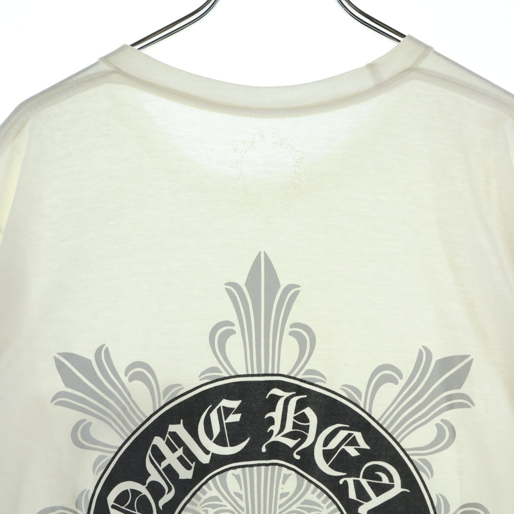 CHROME HEARTS(クロムハーツ) S/S TEE オールド バックフローラル ホースシュープリント 半袖Tシャツカットソー