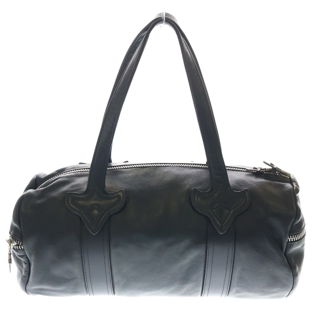 CHROME HEARTS(クロムハーツ) DUFFLE TINY ダッフルタイニー ブラック レザー ミニボストン ブラック レディース