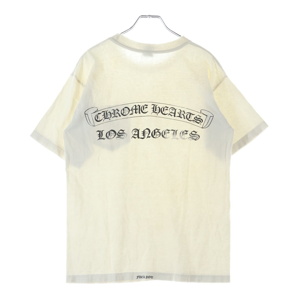 CHROME HEARTS(クロムハーツ) OLD CH S/S TEE オールド ロサンゼルス限定 胸クロスプリント クルーネック半袖Tシャツカットソー ホワイト