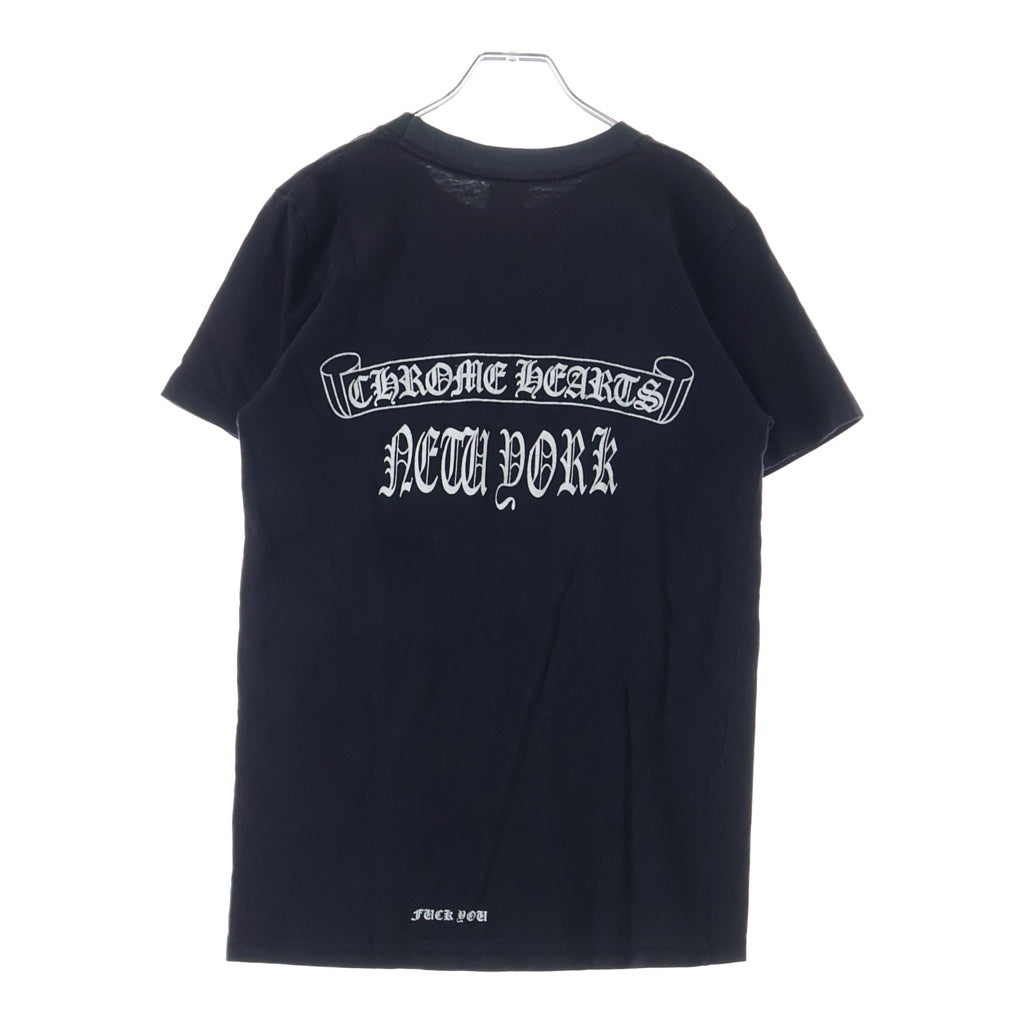 CHROME HEARTS(クロムハーツ) OLD CH S/S TEE オールド ニューヨーク限定 胸クロスプリント クルーネック半袖Tシャツカットソー ブラック