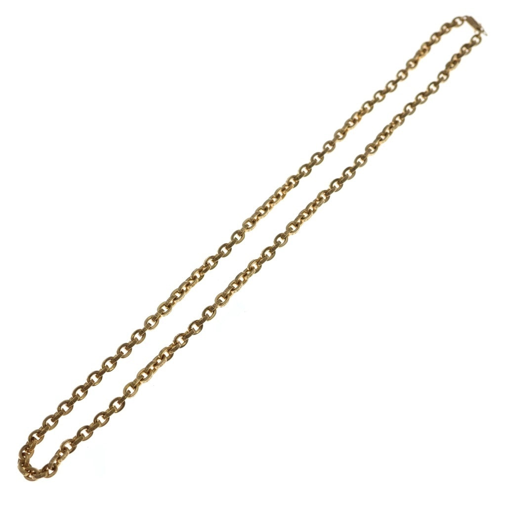 CHROME HEARTS(クロムハーツ) 22K PAPER CHAIN 22 ペーパーチェーン 22inch ゴールドネックレス