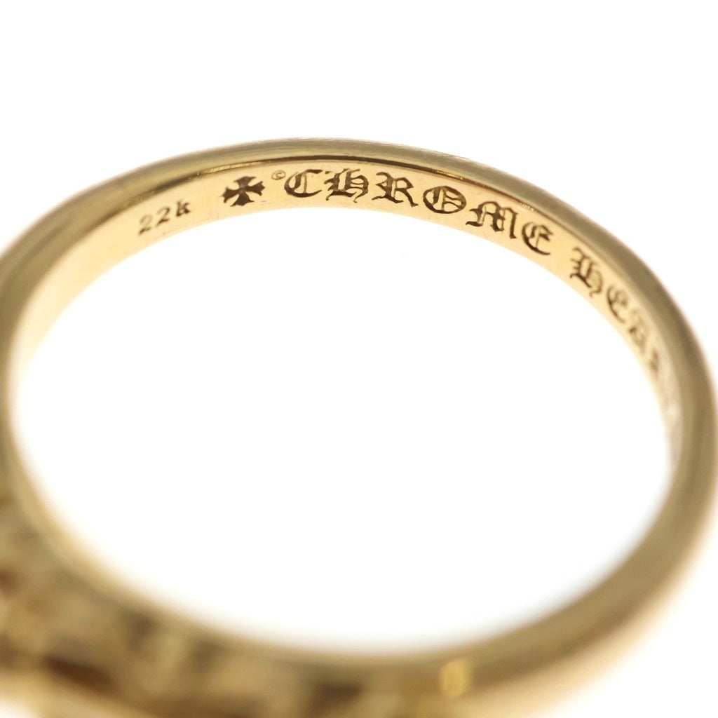 CHROME HEARTS(クロムハーツ) 22K BABYCLSC ベイビークラシックフローラルクロス ゴールドリング