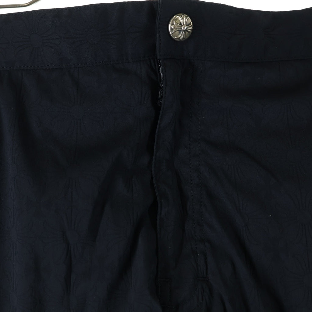 CHROME HEARTS(クロムハーツ) Y NOT CH Plus Swim Shorts CHプラス総柄 スイムショーツ ナイロンショートパンツ ブラック