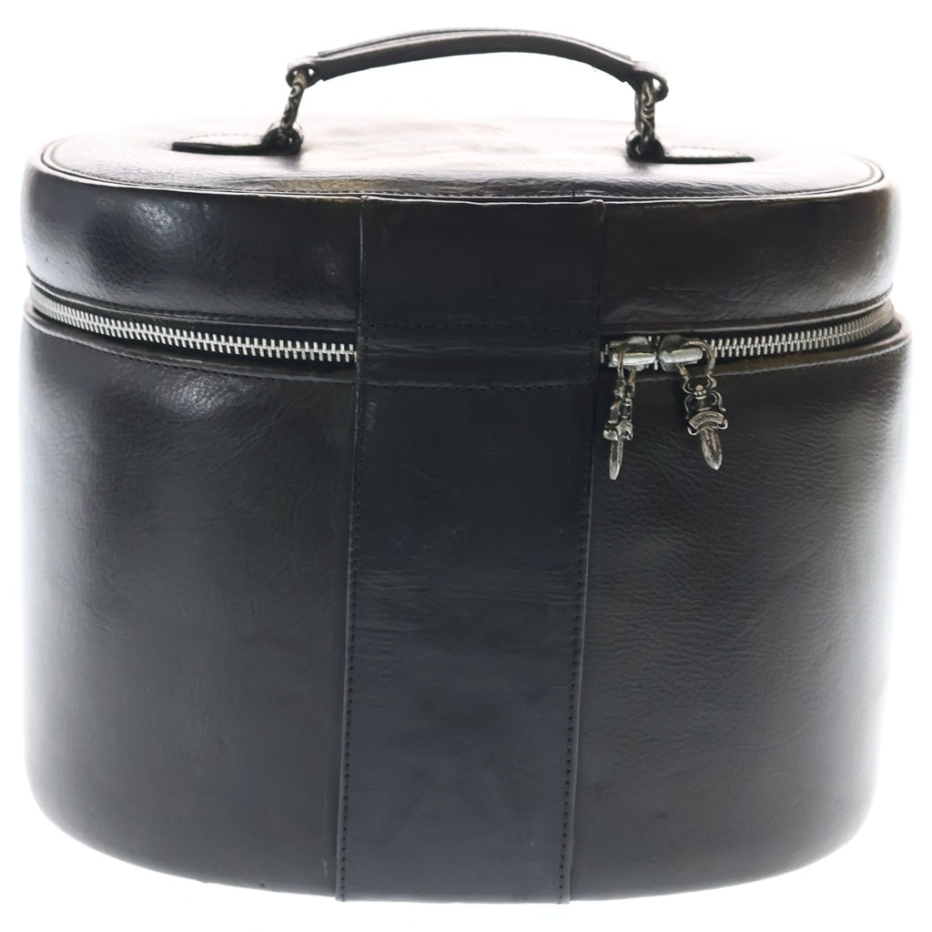 CHROME HEARTS(クロムハーツ) VANITY BAG レザー バニティバッグ ポーチ ハンドバッグ ブラック