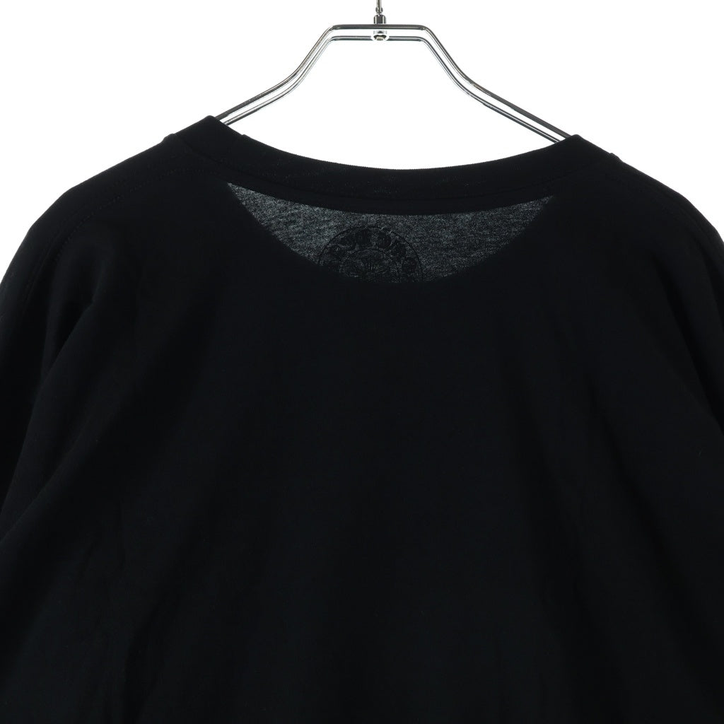 CHROME HEARTS(クロムハーツ) CH L/S /1 ネックロゴ 袖英字 長袖カットソー 長袖Tシャツ ブラック