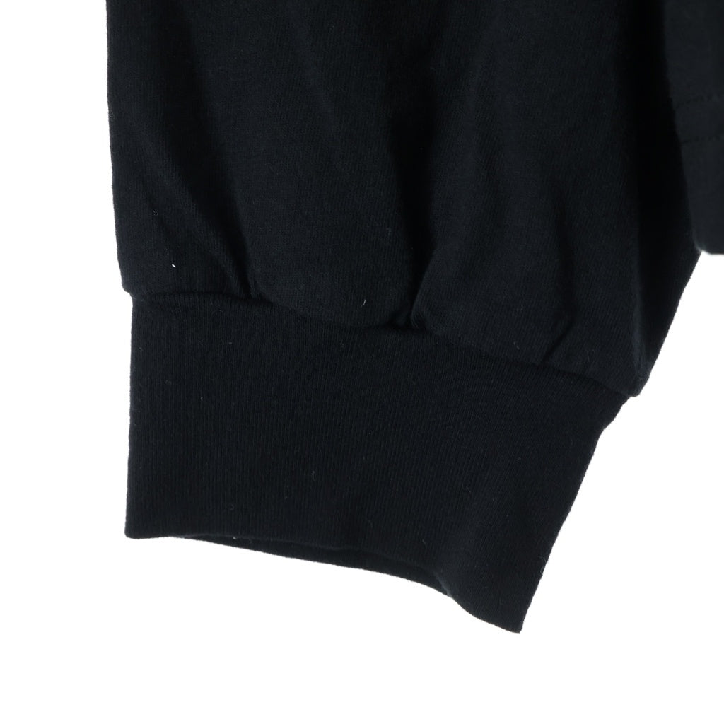 CHROME HEARTS(クロムハーツ) CH L/S /1 ネックロゴ 袖英字 長袖カットソー 長袖Tシャツ ブラック