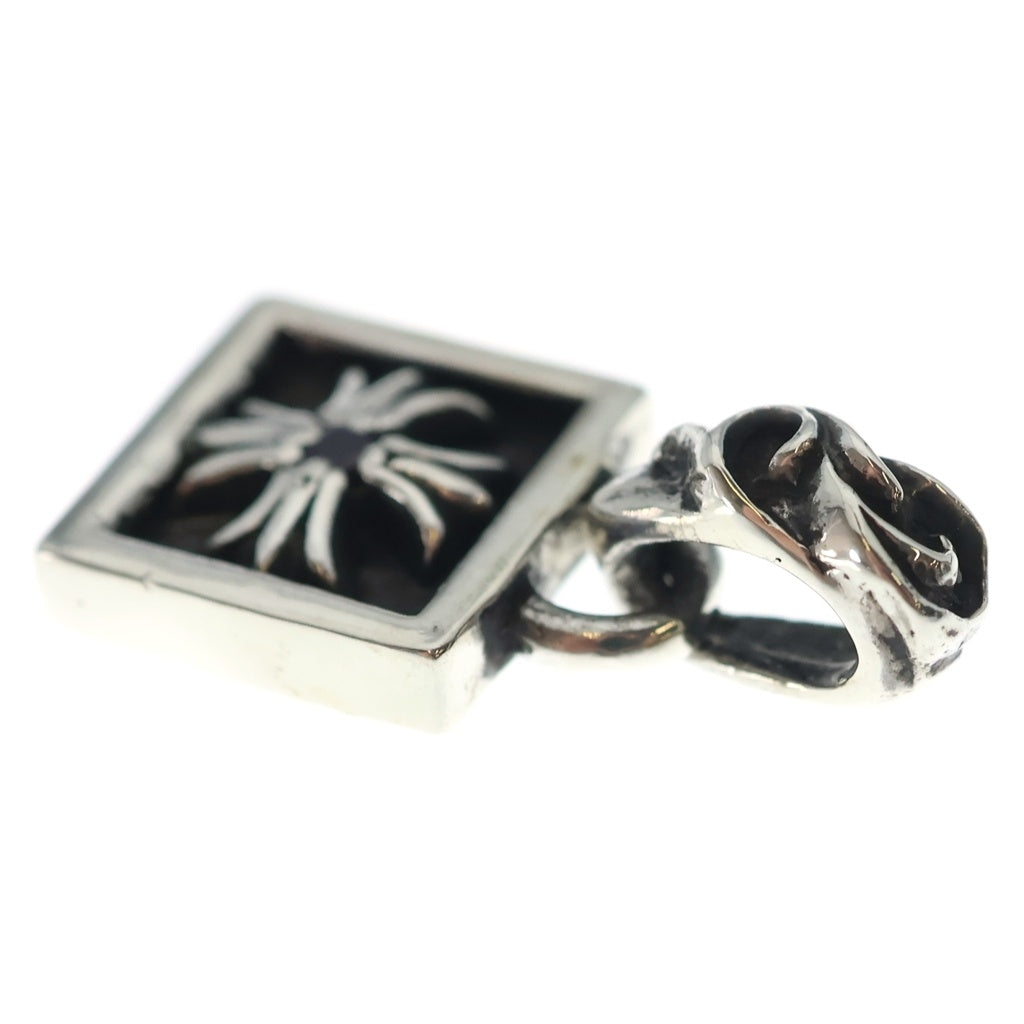 CHROME HEARTS(クロムハーツ) FRAMED CH PLUS 1RUBY フレームドCHプラス 1ルビー/チャーム/シルバーネックレストップ